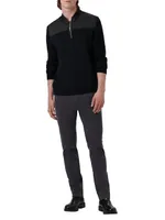 Quarter-Zip Long-Sleeve Sweater