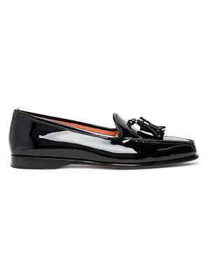 Andrea Patent Leather Tassel Loafers