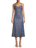 Brigid Beaded Midi-Dress