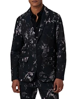 Floral Notch Lapel Blazer