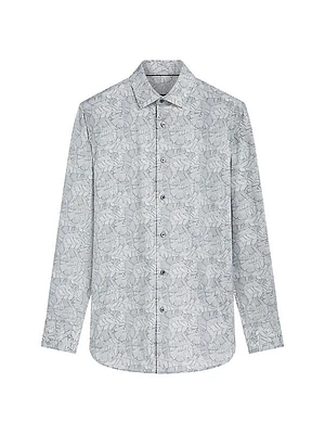 OoohCotton® Tech James Leaf Long-Sleeve Shirt