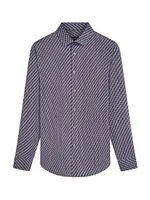 Ooohcotton Tech James Geometric Long-Sleeve Shirt