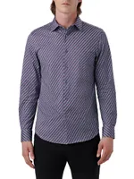 Ooohcotton Tech James Geometric Long-Sleeve Shirt