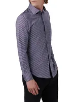 Ooohcotton Tech James Geometric Long-Sleeve Shirt