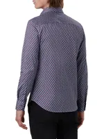 Ooohcotton Tech James Geometric Long-Sleeve Shirt