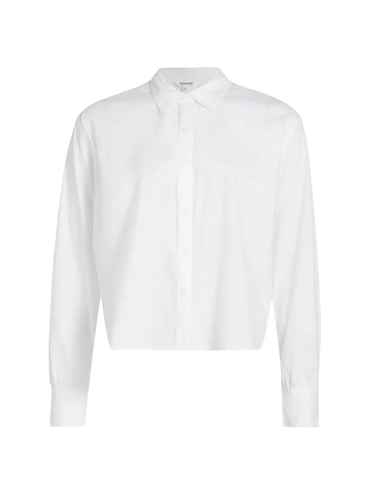 Cropped Poplin Shirt