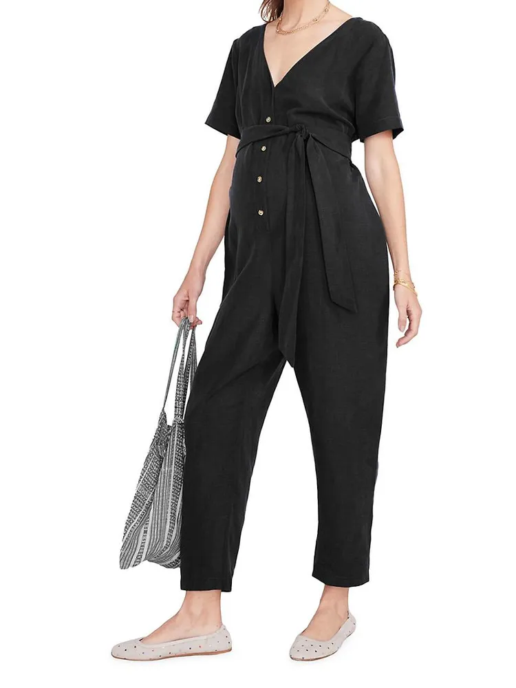 The Noelle Maternity Nursing Friendly Jumpsuit