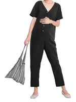 The Noelle Maternity Nursing Friendly Jumpsuit