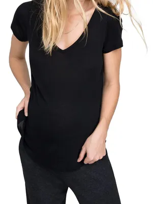 The Maternity Fitted Vee T-Shirt