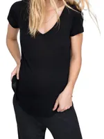 The Maternity Fitted Vee T-Shirt