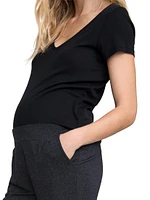 The Maternity Fitted Vee T-Shirt