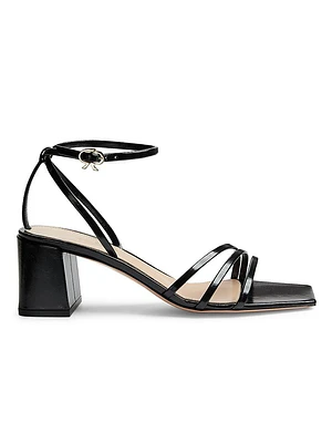 Brielle 55MM Patent Leather Block Heel Sandals