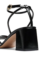 Brielle 55MM Patent Leather Block Heel Sandals