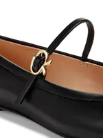 Carla Leather Ballet Flats