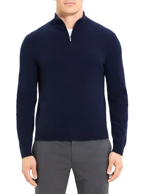 Hilles Cashmere Quarter-Zip Sweater