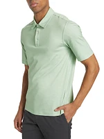 Slim-Fit Heathered Cotton Polo Shirt