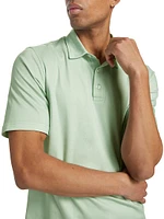 Slim-Fit Heathered Cotton Polo Shirt