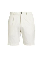 Slim-Fit Cotton & Linen-Blend Shorts