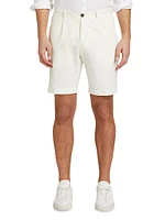 Slim-Fit Cotton & Linen-Blend Shorts