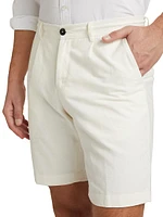 Slim-Fit Cotton & Linen-Blend Shorts