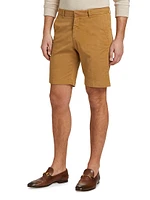 Slim-Fit Garment-Dyed Cotton-Blend Chino Shorts