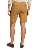 Slim-Fit Garment-Dyed Cotton-Blend Chino Shorts