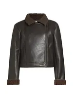 Romy Vegan Leather & Faux Fur Jacket