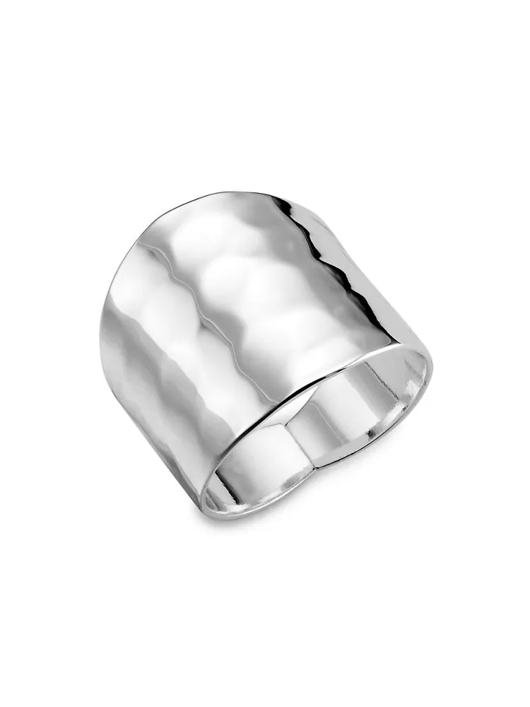 Sterling Silver Adjustable Hammered Ring