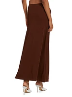 Callisto Orbit Stone-Embellished Maxi Skirt