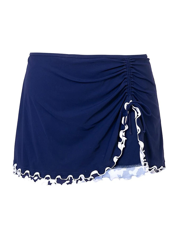 Drawstring Skirt Bikini Bottoms