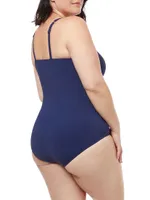 Ruched One-Piece Swimsuit