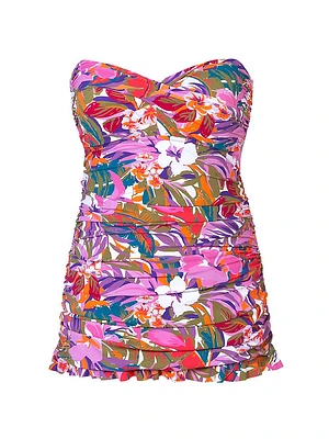 Floral Bandeau Swim Dress