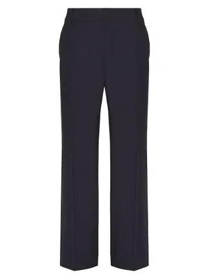 Wool Trousers With Tailoring Label
