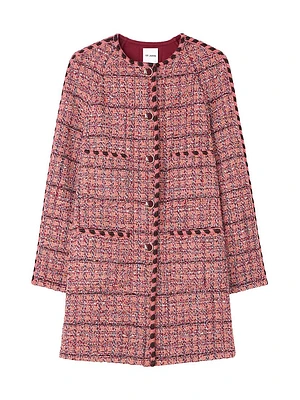 Slub Tweed Long Jacket