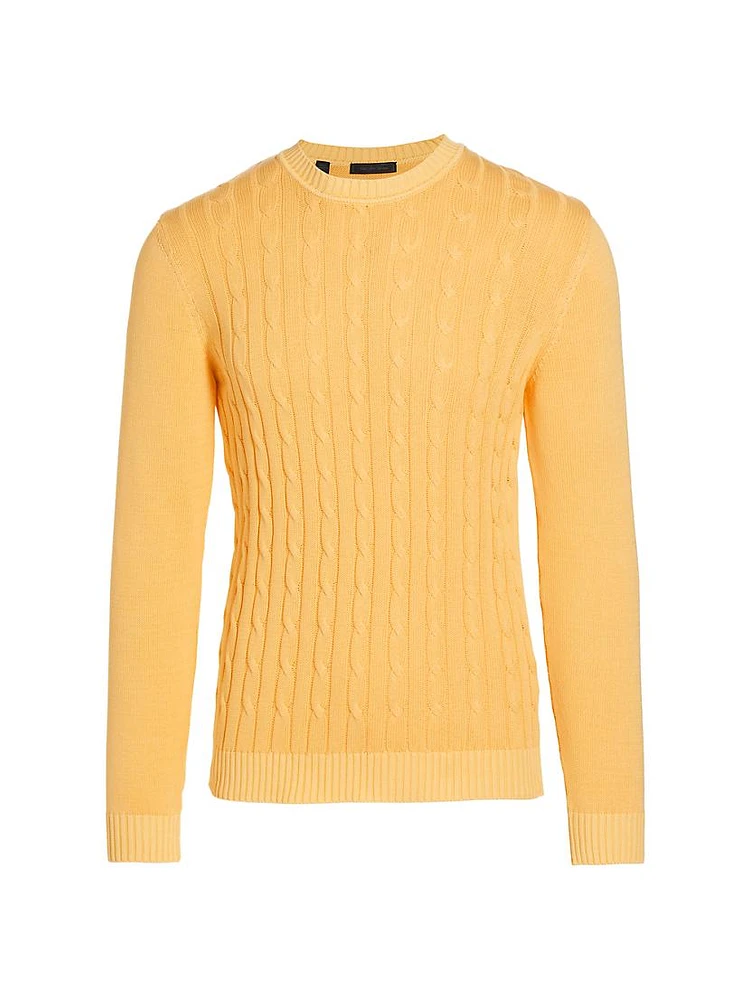 COLLECTION Garment-Dyed Cotton Crewneck Sweater