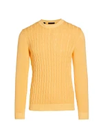 COLLECTION Garment-Dyed Cotton Crewneck Sweater