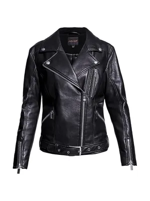 Brando Recycled Leather  Boyfriend Jacket