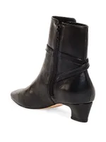 Houston Leather Ankle Booties