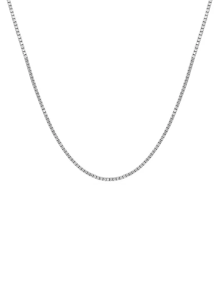 14K White Gold & 5.52 TCW Diamonds Necklace