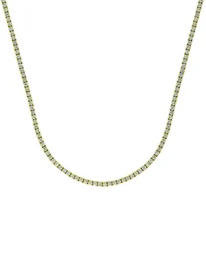 14K Gold & 8.01 TCW Diamond Tennis Necklace