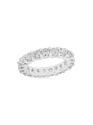 14K White Gold & 3.35 TCW Diamond Eternity Ring