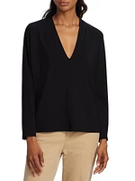 Relaxed V-Neck Top