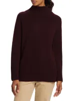 Wool & Cashmere Mock Turtleneck Sweater