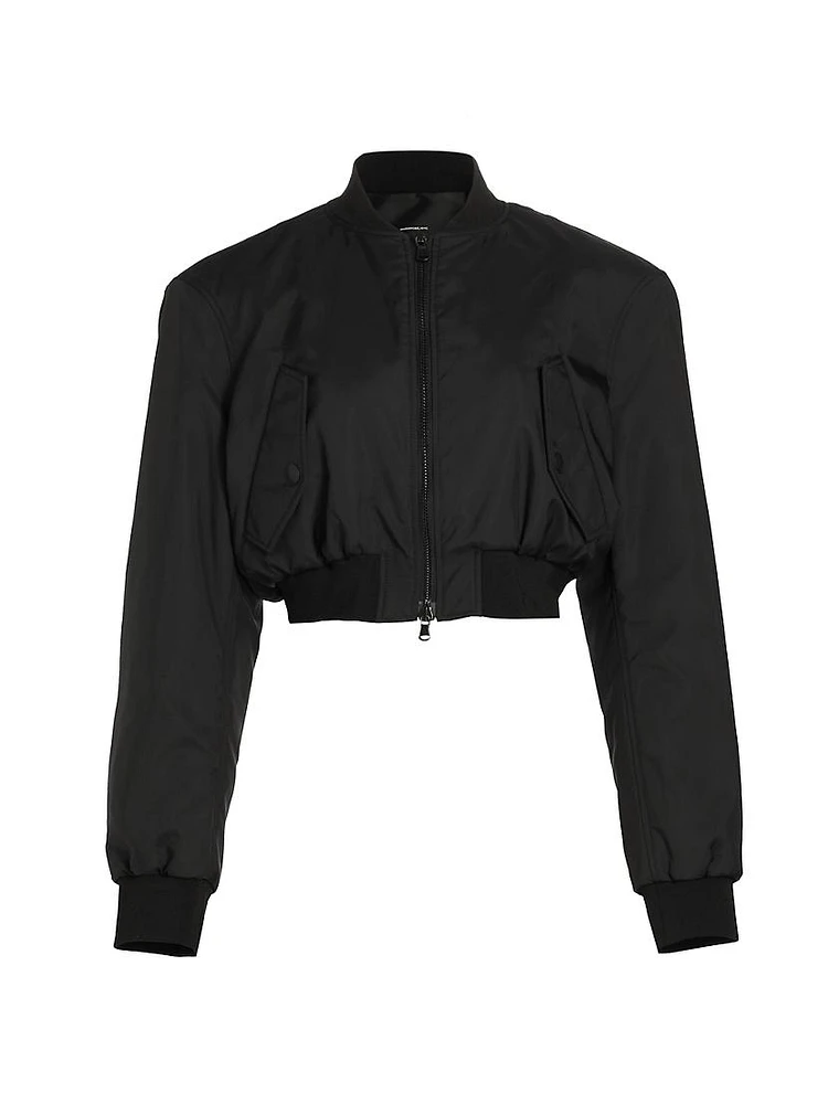 Tailored Crop Bomber Jacket