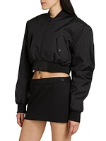 Tailored Crop Bomber Jacket