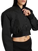 Tailored Crop Bomber Jacket