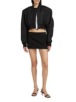 Tailored Crop Bomber Jacket