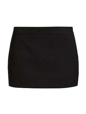 Virgin Wool Micro Miniskirt