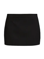 Virgin Wool Micro Miniskirt