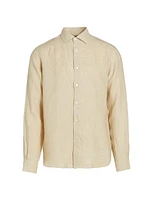 COLLECTION Linen Button-Front Shirt